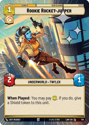 Rookie Rocket-Jumper (729) (Hyperspace Foil) (729) [A Lawless Time]
