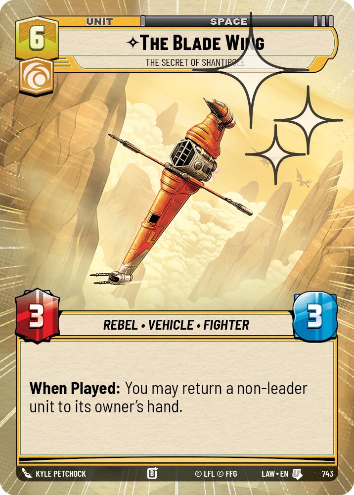 The Blade Wing - The Secret of Shantipole (743) (Hyperspace Foil) (743) [A Lawless Time]