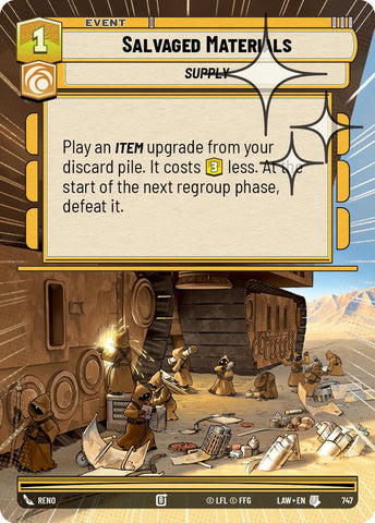 Salvaged Materials (747) (Hyperspace Foil) (747) [A Lawless Time]