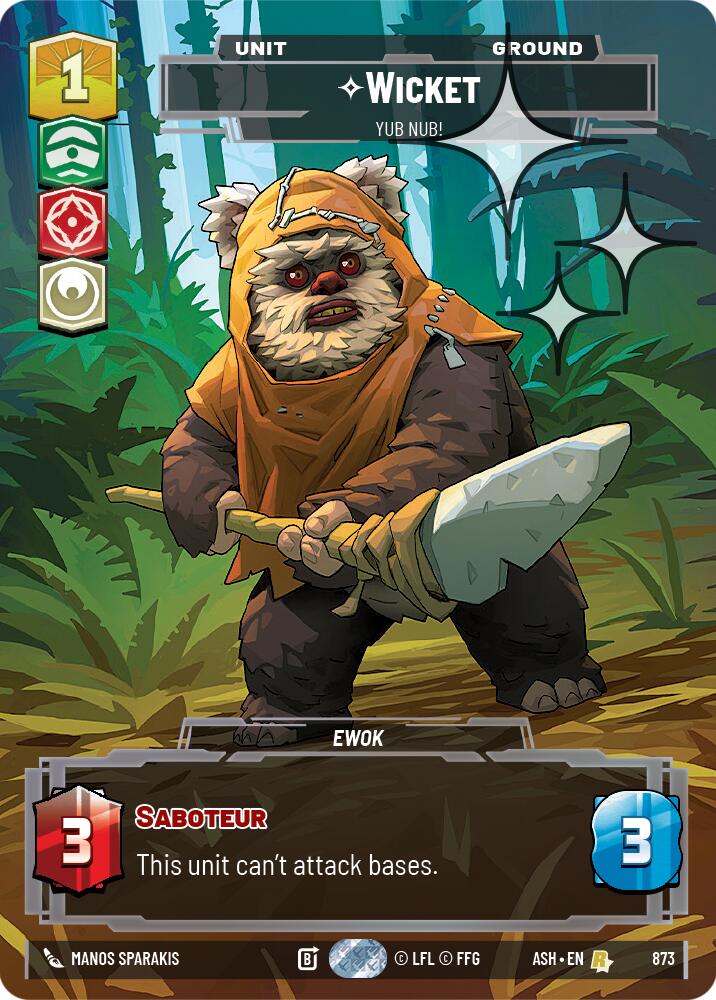 Wicket - Yub Nub! (873) (Prestige Foil) (873) [Ashes of the Empire]