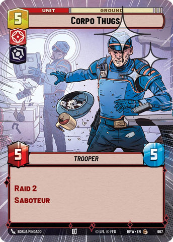 Corpo Thugs (667) (Hyperspace Foil) (667) [Homeworlds]
