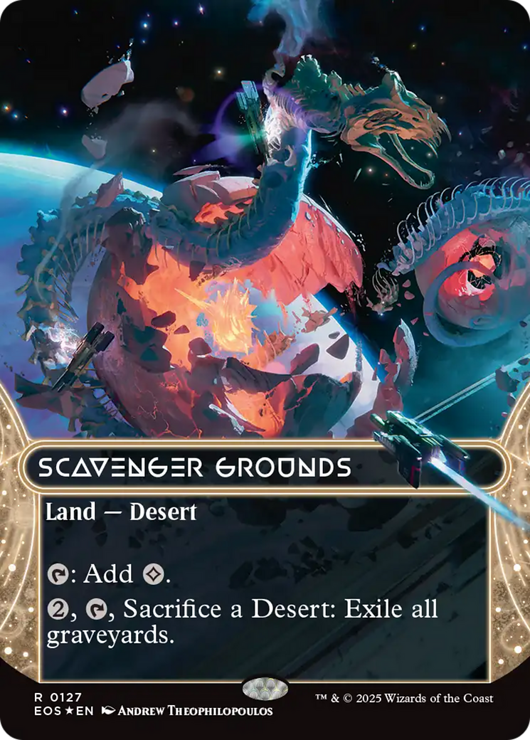 Scavenger Grounds (0127) (Borderless) (Galaxy Foil) [Edge of Eternities: Stellar Sights]