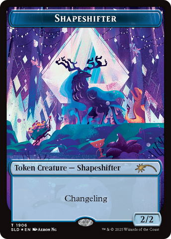 Shapeshifter Token (1906) (Double Rainbow Foil) [Secret Lair Drop Series]