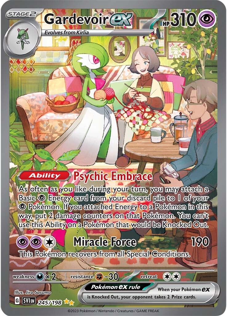 Gardevoir EX 245/198 Alt Art Scarlet and Violet Pokemon Card