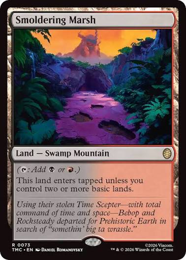 Smoldering Marsh (Surge Foil) [Teenage Mutant Ninja Turtles Commander]