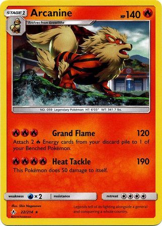 arcanine pokemon card holo BLAINE'S ARCANINE - 1/132 - Gym Challenge - Holo - Pokemon Card