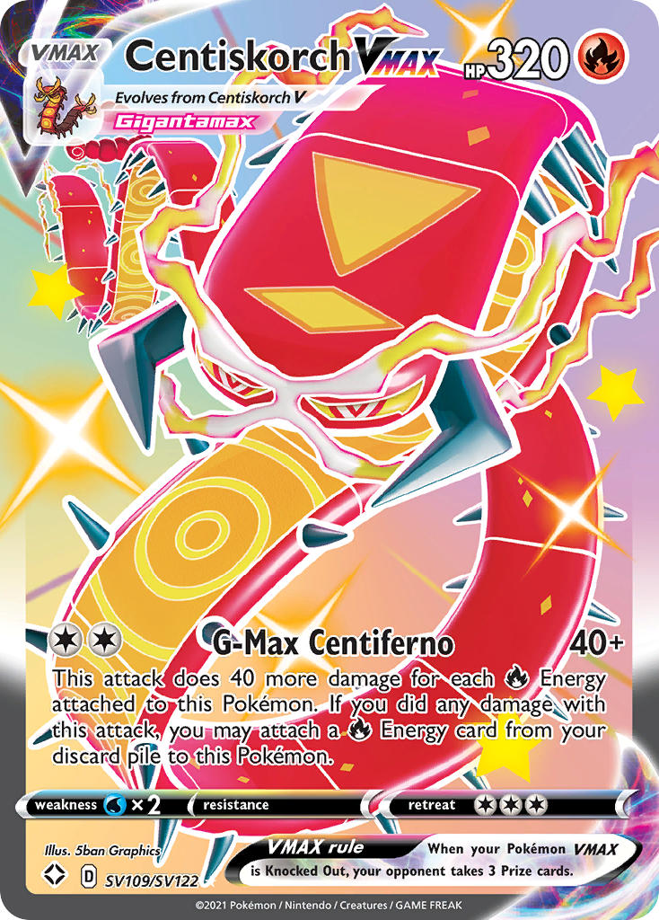 pokemon cards centiskorch Centiskorch 10/73