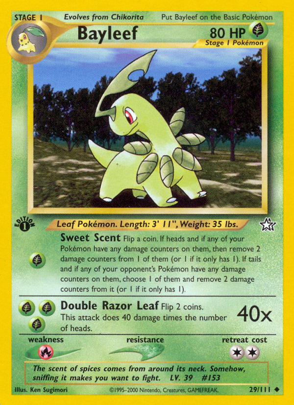 Bayleef (29/111) [Neo Genesis 1st Edition]