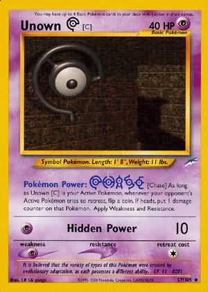 Unown (C) (57/105) [Neo Destiny Unlimited]