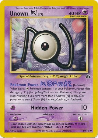 Unown (N) (50/75) [Neo Discovery Unlimited]