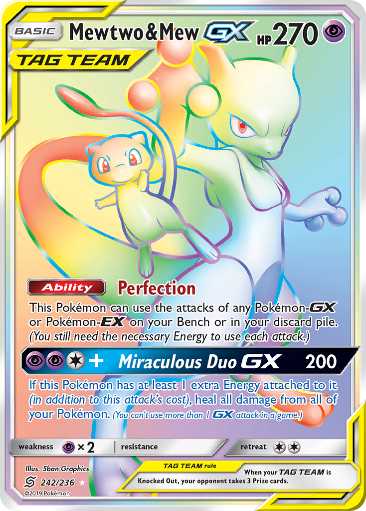 pokemon cards rainbow rare tag team Rainbow Rare Tag Team Cards Of Pokmon TCG: Cosmic Eclipse Part 1