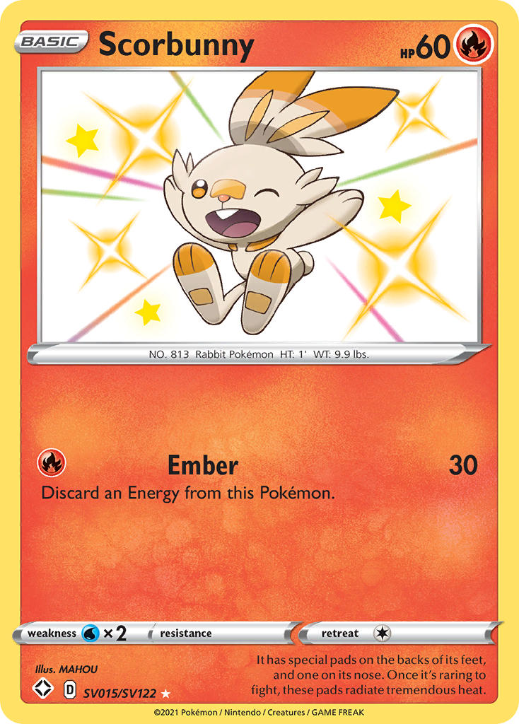 scorbunny pokemon card price #31 Prices | Sword & Shield Evolves from null Fire Ember (30) Discard an Energy from this Pokmon. POKMON TCG SCORBUNNY SV015/SV122 SWSH