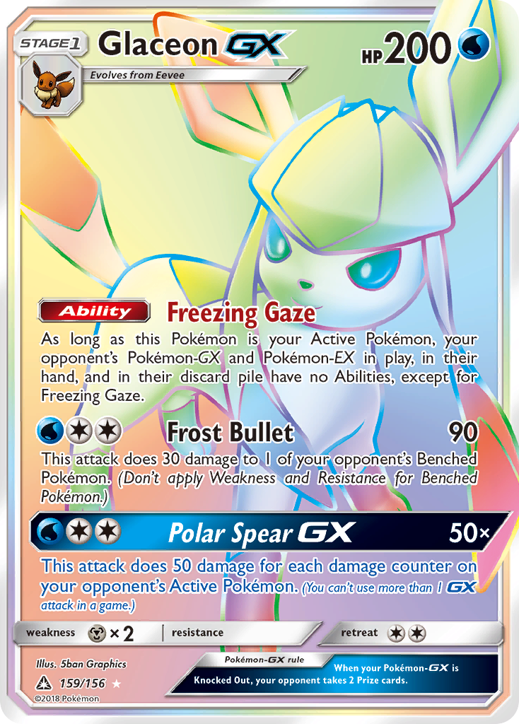Glaceon GX (159/156) [Sun & Moon: Ultra Prism]