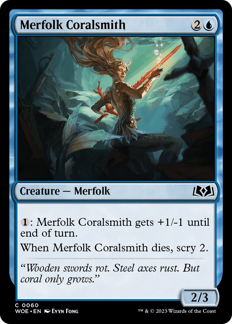 Merfolk Coralsmith [Wilds of Eldraine]