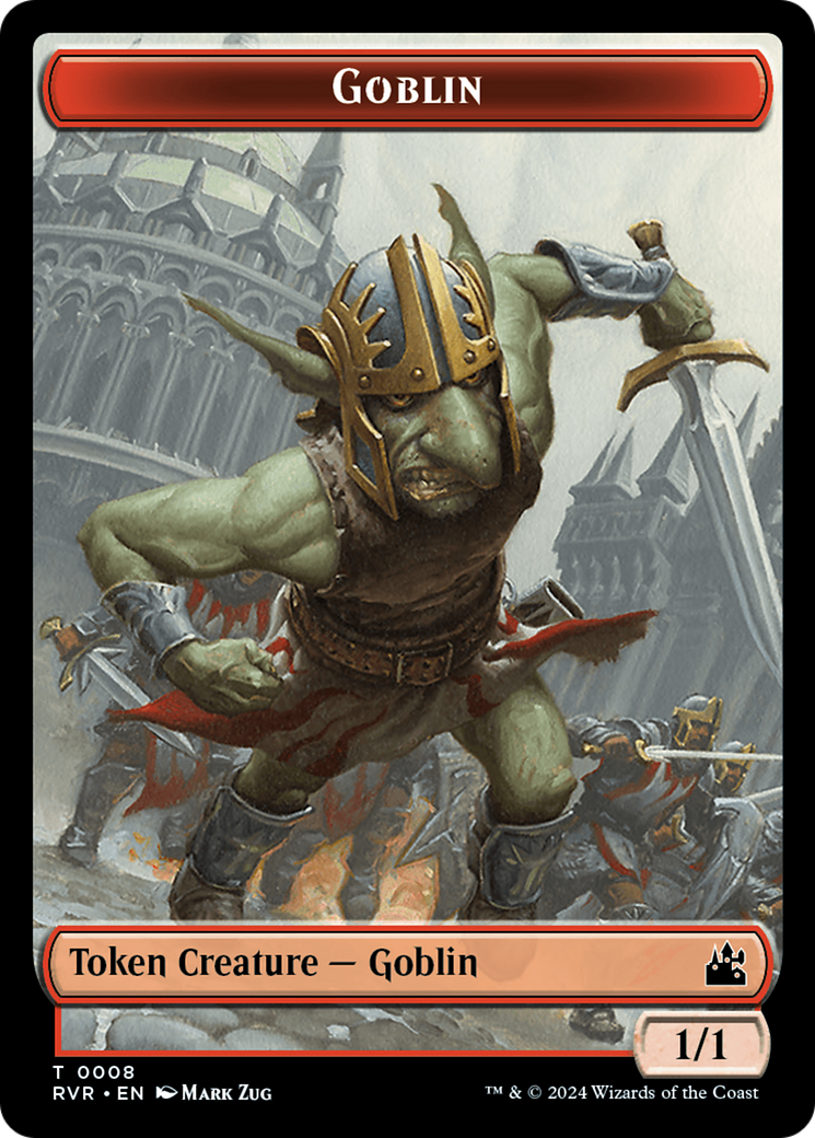 Goblin (0008) // Goblin (0009) Double-Sided Token [Ravnica Remastered Tokens]