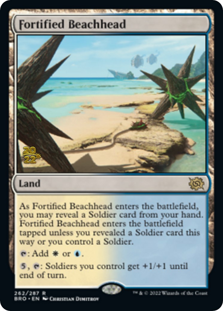 Fortified Beachhead [The Brothers' War Prerelease Promos]