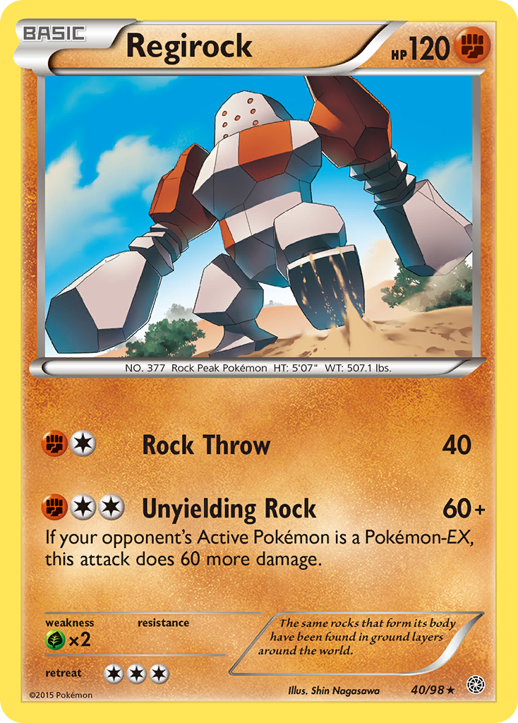 Regirock (40/98) [XY: Ancient Origins]