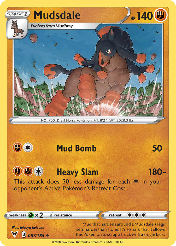 Mudsdale (097/185) [Sword & Shield: Vivid Voltage]